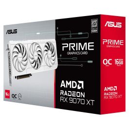 ASUS RX9070XT-O16G-WHITE Radeon RX 9070 XT 16GB GDDR6 Tarjeta Gráfica Blanca