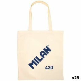 Bolsa de tela Milan 1918 Beige 41 x 38 x 0,5 cm (25 Unidades) Bolsa de tela Milan 1918 Beige 41 x 38 x 0,5 cm (25 Unidades)