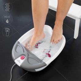 Medisana FS 300 Baño de pies Spa masaje, vibración relajante, reflexología podal, mantiene agua caliente, Blanco