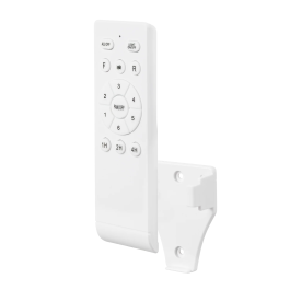 Ventilador de Techo DC Blanco 60W LED Verano-Invierno 3 Aspas Transparente 6980lm 3500-4000-6500K Mando y Temporizador 107d