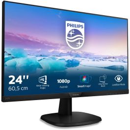 Philips 243V7QJABF Monitor V-Line de 24'' Full HD (1920x1080) 4ms IPS VGA HDMI DisplayPort con Altavoces Negro