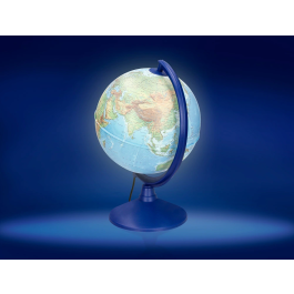 Liderpapel Globo Terraqueo con Luz Físico y Político Diámetro 20 cm