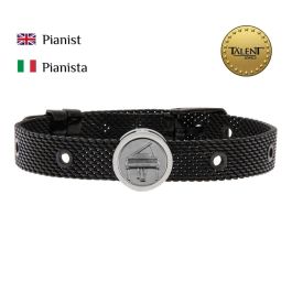 Pulsera Unisex Pianist Talent Jewels TJA-4-06-03-2-235 Negro