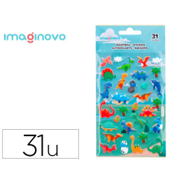Imaginovo Kids Dinosaurios Pegatinas Goma Eva 190x105 mm en Blister Precio: 1.49999949. SKU: B1F3YSW7D8