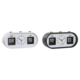 DKD Home Decor Reloj Despertador Básico PVC Blanco y Negro, Alto 9.5cm x Ancho 20cm x Profundo 6cm, Pack 2 Unidades (Pilas AA) Precio: 30.50000052. SKU: S3044972