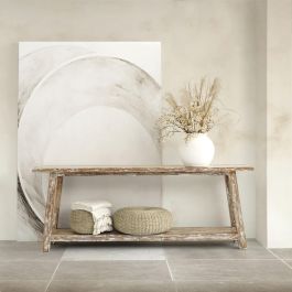 DKD Home Decor Indo 2c25 Consola Balines Teca Reciclada Blanco Natural 240 x 90 x 46 cm Precio: 891.5000006. SKU: B1GWSHDC2K