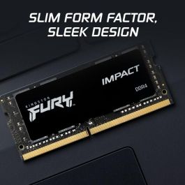 Kingston FURY Impact 16 GB DDR4-3200 SODIMM, 1.2V CL20 para portátiles AMD Ryzen e Intel XMP, Plug N Play