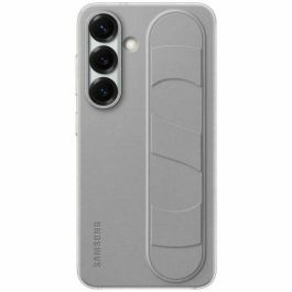 Samsung Funda Standing Grip para Galaxy S25, Carcasa con Soporte de Sobremesa y Agarre, Color Gris