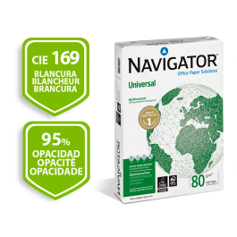 Navigator Papel Fotocopiadora Multiuso DIN A3 80 Gr 500 Hojas Ink-jet y Laser
