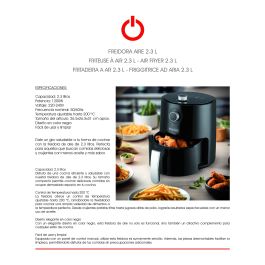 Freidora de aire Basic Home 2.3L 1200W (2 Unidades) Freidora de aire Basic Home 2.3L 1200W (2 Unidades)