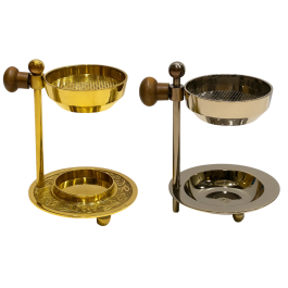 DKD Home Decor Soporte Incienso Arabe Dorado Plateado Laton Madera 10 x 8 x 8 cm (4 Unidades) Precio: 28.49999999. SKU: B18C657J7M