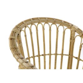 DKD Home Decor Sillón Balinés Ratán Marrón Claro 72 x 83 x 62 cm Hecho a Mano