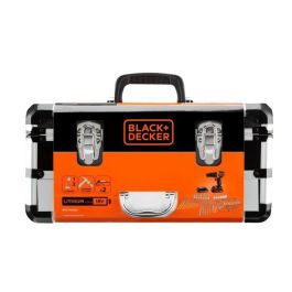 Black + Decker Taladro percusión a batería 2x18V Iones de Litio con 80 accesorios y estuche