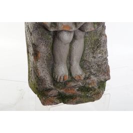 DKD Home Decor Macetero Neoclasico Gris Fibra de Vidrio 22 x 74 x 29 cm