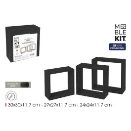 Moblekit Set 3 Estantes Flotantes 30 cm, 27 cm y 24 cm Negros (4 Unidades) Precio: 65.03999986. SKU: B1C8TR5B7S