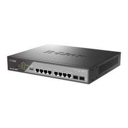 D - Link Switch Gestionado 8 Puertos Gigabit Ethernet, 2 Módulos SFP, PoE, 20 Gbit/s, L2, QoS, VLAN, 802.3af/at/bt D - Link Switch Gestionado 8 Puertos Gigabit Ethernet, 2 Módulos SFP, PoE, 20 Gbit/s, L2, QoS, VLAN, 802.3af/at/bt