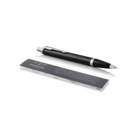 Juego Boligrafo+Pluma Parker Im Core Negro Laca Ct