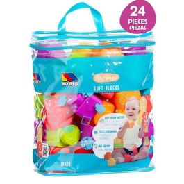 Juego construccion bolsa 24 piezas blanditas Precio: 15.88999951. SKU: S2405115
