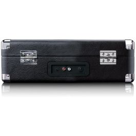 Lenco TT-115 Tocadiscos de Tracción por Correa Manual Negro con Bluetooth, Puerto USB y Salida RCA. Incluye Adaptador de 45 rpm.