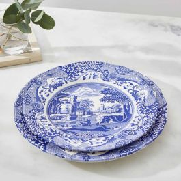 Spode Plato Postre Blue Italian Diámetro 23 cm (4 Unidades)