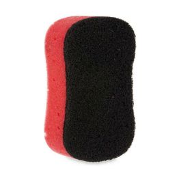 Estropajo Negro Rojo Poliuretano Espuma Fibra abrasiva 7,3 x 4 x 12,3 cm (40 unidades)
