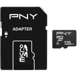 Tarjeta de Memoria Micro SD con Adaptador PNY Performance Plus 128 GB