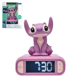 Lexibook Despertador Luminoso Disney Stitch RL800D1 con Luz Nocturna y 6 Tonos