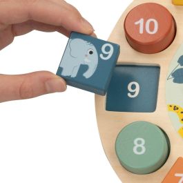 Woomax Puzzle Reloj de Madera Animales 22 cm. Juguete Didáctico Infantil para Aprender la Hora, Edad +24 Meses Woomax Puzzle Reloj de Madera Animales 22 cm. Juguete Didáctico Infantil para Aprender la Hora, Edad +24 Meses