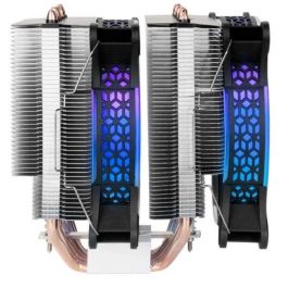 Mars Gaming MCPU-XT Disipador CPU ARGB Doble Torre TDP 300W Ventilador 12cm Compatible Intel AMD