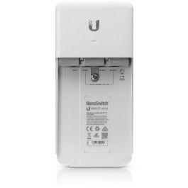Ubiquiti N-SW NanoSwitch PoE Pasivo 24V para Exterior | Switch Gigabit con 4 Puertos RJ45 y 3 Salidas PoE (36W)