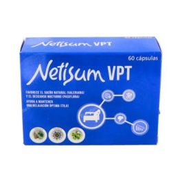 Netisum VPT Cápsulas para Alteraciones del Sueño con Valeriana, Pasiflora y Tila. Favorece el Descanso y la Relajación. 60 unidades. Precio: 9.5000004. SKU: B1FBPAASMH