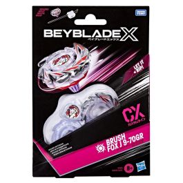 Hasbro Beyblade X Starter Pack Brush Fox J 9-70GR CX Peonza Tipo Ataque Takara Tomy Peonzas de Competición a partir de 8 Años