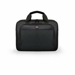 Port Designs S17 Maletín para Portátil 17 pulgadas Negro Lona Mate con Protección Reforzada, Correa de Transporte y Bolsillos