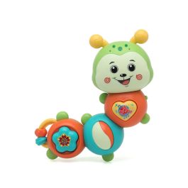 KioKids Gusano Musical Juguete para Bebés con Luces, Sonidos y Giro 360º – Estimula Habilidades Motoras +6 Meses