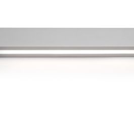 Emuca Kit de barra para armario Luxe, tira LED 4,5x8 Neonlynx V, sensor de movimiento RF Smart y convertidor Smart (24V DC), longitud 1.150mm, Luz blanca cálida 2.700K, Plástico y Aluminio, Anodizado mate