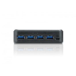Aten US234 Hub USB 3.2 Gen 1 Type-B y Type-A, 5000 Mbit/s, Negro