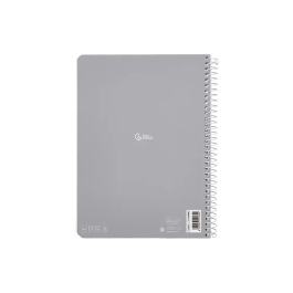 Liderpapel Micro Smart Cuaderno Espiral A4 Tapa Blanda 80 Hojas 75gr 7mm Doble Margen 4 Taladros Colores