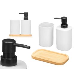 Berilo Set Dosificador Vaso Base Bambu Blanco 16x17x8 cm Plástico PP Bambu (Set de 12) Precio: 48.9687. SKU: B1EF8H3WD8