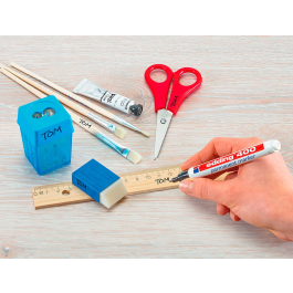 Edding Marcador Permanente 400 Negro Punta Redonda 1 mm Recargable