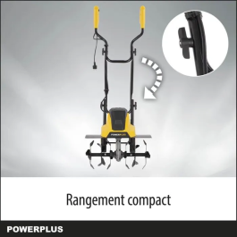 Powerplus Powxg72010 Motor Tiller de 1500W - Motocultor Eléctrico para Jardín