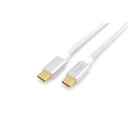 EQUIP Cable USB-C 3.2 Gen 2 a USB-C 1m 100W 4K/60Hz Blanco