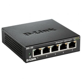 D-Link DGS-105 Switch Gigabit 5 Puertos RJ-45 10/100/1000 Mbps IGMP Snooping QoS Precio: 23.50000048. SKU: S55100788