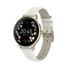 Forever Velora Smartwatch SB-306 GSM180306 para Mujer Oro - Notificaciones, Frecuencia Cardíaca, Monitor de Sueño IP67
