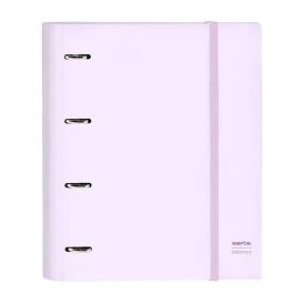 Carpeta 4 Anillas 35 mm Safta Din A4 gromas Y 5 Separadores Tapa Forrada Recambio 100 H 60 gr Cuadro 5 mm Stationery