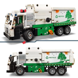 LEGO 42167 Camión de Basura Eléctrico Mack LR, Vehículo de Reciclaje, Camión Eléctrico de Juguete