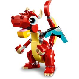 LEGO 31145 Creator Dragón Rojo Juguete de Construcción de Plástico 149 Piezas para Niños de 6+ Años