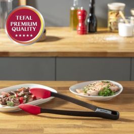 Pinzas de Cocina Tefal Negro Rojo Silicona Pinzas de Cocina Tefal Negro Rojo Silicona