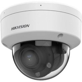 Hikvision Cámara IP Dome 4MP, Lente 2.8mm, ColorVu, WDR, IR/Luz Híbrida 30m, Detección Movimiento 2.0, Audio, Alarma, IP67 IK08 PoE