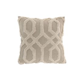DKD Home Decor Cushions abril 25 natur a Cojín Boho Crudo de Algodón 45x45 cm hecho a mano con cremallera - Pack 2 Unidades Precio: 24.69000039. SKU: B1D8H52H9Z