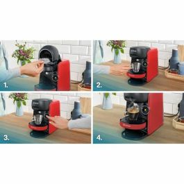 Bosch TAS163E Cafetera multibebidas TASSIMO Finesse 1400 W 0,7 l Rojo